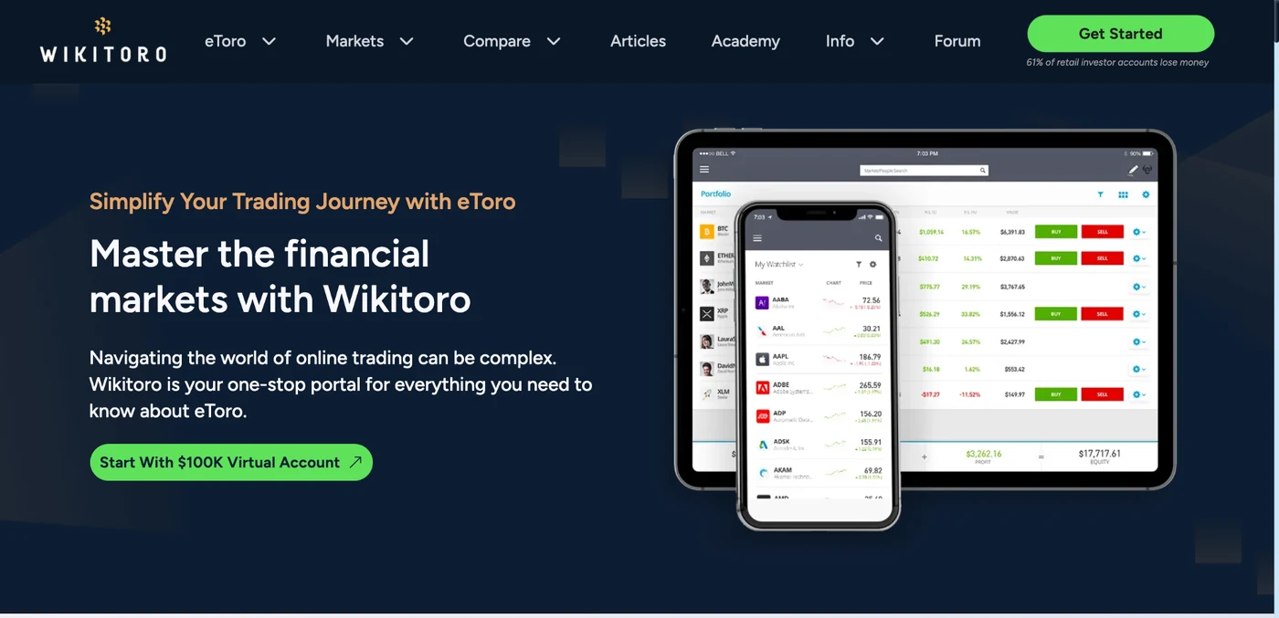 Wikitoro.org homepage screenshot